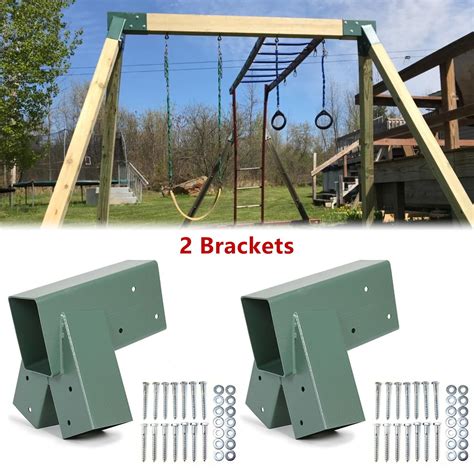 swing set metal brackets for flat wood seat|Steel A Frame Brackets for Swing Sets by Swing.